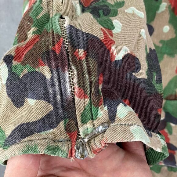 Swiss Army Coat Alpenflage Camouflage M70 Heavy Combat Field Jacket Hooded 46 - Picture 11 of 14